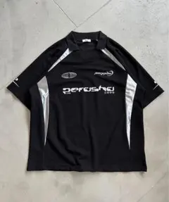 ペルーシュ Perushuロゴ入りオーバーサイズポロシャツ