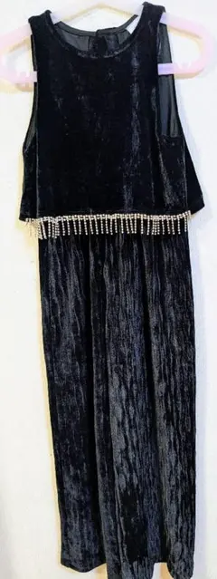 110☆ZARA☆ザラ☆ダンス☆サロペット☆ベロア☆スパンコール