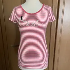 【クレイサス】ストライプ 半袖 Tシャツ パール装飾 ★美品 CLATHASのサムネイル