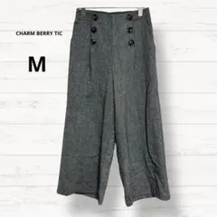【チャームベリーチック】カジュアルパンツ 毛混 M バックウエストゴム 3006