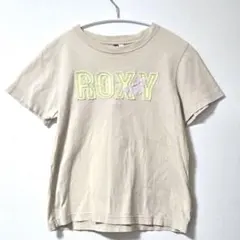 ROXY 半袖Tシャツ ベージュ ロゴアップリケ　レディースTシャツ　y2kのサムネイル