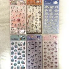 正規品ぷくっとシール　サンリオ　キティ　マイメロ　ハンギョドン　シナモン　クロミ