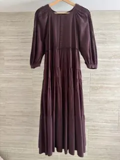 Pheeta フィータ コットンギャザーワンピース Gray