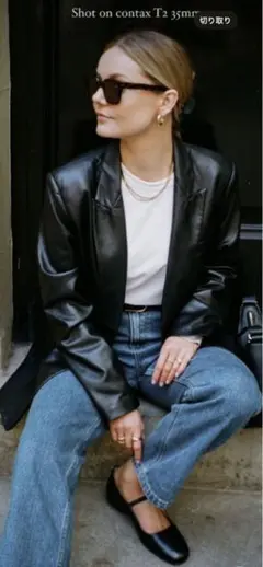 ZARA ブラック レザージャケット