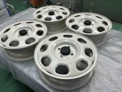 極上美品15インチホイール　スズキ　ハスラー純正カスタムアイボリー白デイトナ風のサムネイル