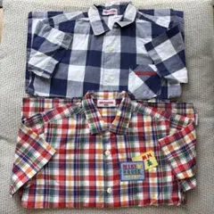 ミキハウス MIKI HOUSE シャツ120㎝ ２枚セット