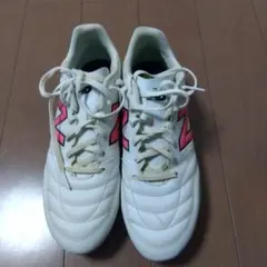 New Balance サッカーシューズ ホワイト/ピンク