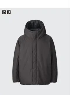 ユニクロU | パフテックボリュームパーカ サイズL ダークグレー