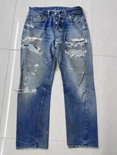 が*】様 LEVIS BIG E ダメージ ヴィンテージ - メルカリ