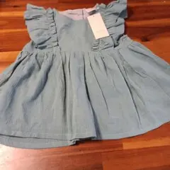新品　半袖　Tシャツ　チュニック　100 女の子　プティマイン　グリーン　緑のサムネイル