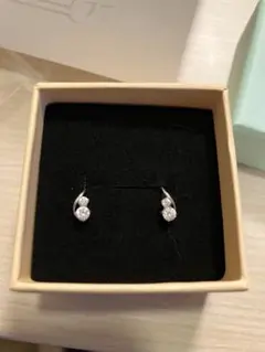 K10WG ピアス　k14シリコンキャッチ付き！