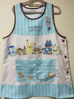 ポケモン　エプロン　ストライプ　Ｍ〜Ｌ　新品未着用タグ付き　ポケットモンスターのサムネイル
