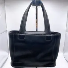 コーチ ハンドバッグ　USA製　グラブタンレザー　ブラック　オールドコーチ