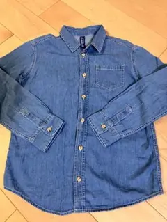 キッズ　デニムコットンシャツ