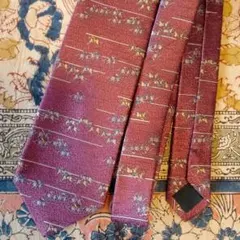 OVER-TEN TAYA ワインレッド ネクタイ