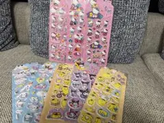 サンリオ ぷっくり 立体シール 8枚 ふわふわ マシュマロ