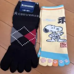 CONVERSE 5本指ソックス 23-25cm 2足セットのサムネイル