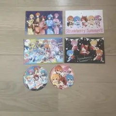 すとぷり　苺文化祭ポストカード、コースター