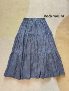 ロックマウントRockmount リネンデニム ティアード フレアスカート　Sのサムネイル
