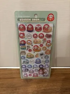 ボンボンドロップシール　和柄　だるま