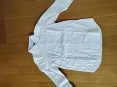 ホワイト 長袖シャツ ボタンダウン