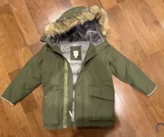 GAP KIDS フード付き中綿コート オリーブグリーン