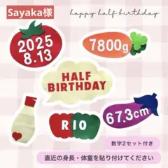Sayaka様マヨカード野菜セットキューピーハーフ　バースデー