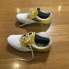 adizero ゴルフシューズ ホワイト/イエロー