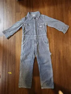 Lee ストライプつなぎ、オーバーオール 100サイズ