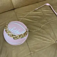 バスケットボール型ショルダーバッグ ピンク