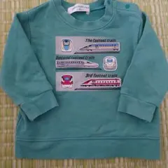 新幹線イラスト トレーナー 90cm