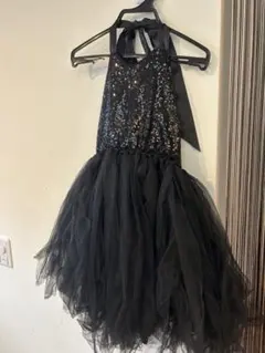 黒 スパンコールドレス　ハロウィン　仮装