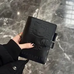 ハローキティ手帳カバー 6穴タイプ 型押しデザイン コンパクトサイズ A7