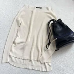 【極美品】LAUREN RALPH LAUREN リブ編み ロングニット