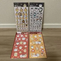 ちいかわ 4サイズステッカー ハチワレ うさぎ＋キラキラシール 計4枚セット
