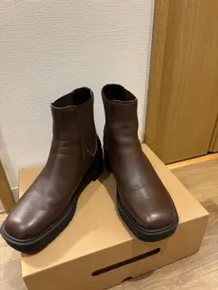 ブラウン サイドゴアブーツ