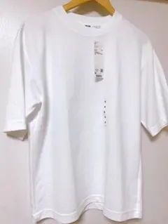 【新品未使用】ユニクロ エアリズムコットンオーバーサイズTシャツ ホワイト M