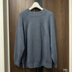 seya. セヤ 和紙 オーバー サマーニット ネイビー L 和紙ニット ニット