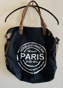 ☆PARIS ☆ロゴ ☆キャンバス ☆トートバッグ☆ 2WAYのサムネイル