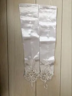 ホワイトサテンロンググローブ