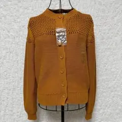 【タグ付き未使用】UNIQLO ユニクロ メッシュクルーネックカーディガン L