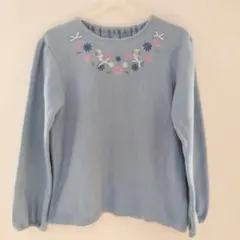 むーのんのん　トップス　長袖　女児 150 水色