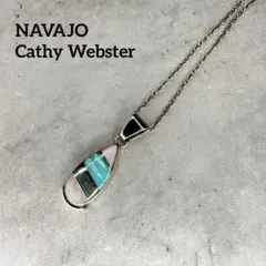 NAVAJO Cathy Webster ナバホ マルチカラーインレイネックレスのサムネイル