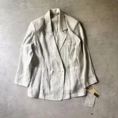 新品】ちちぶや 花柄 ジャガード ジャケット 総柄 ネイビー 定価8.9万 