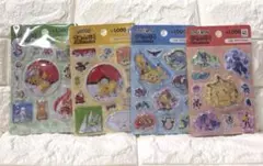 【新品】韓国限定 ポケモン キラキラシール　ウォーターシール 4枚セット