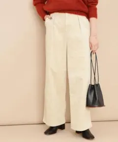 【未使用品】ADAMETROPE コーデュロイワイドパンツ ベージュ