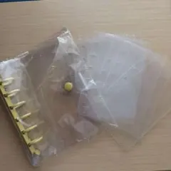 A7サイズ　クリアプラスチックリフィル 6リング
