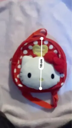 HELLOKITTY sanrio ハローキティ ミニリュック 赤色 18cm