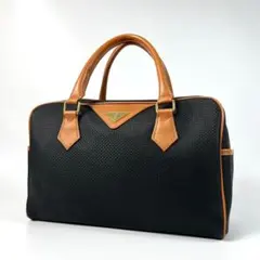 美品　イヴ・サンローラン　ミニ　ボストンバッグ　三角ロゴ　ハンドバッグ