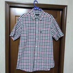 DAKS GOLF チェック半袖シャツ　サイズＬ